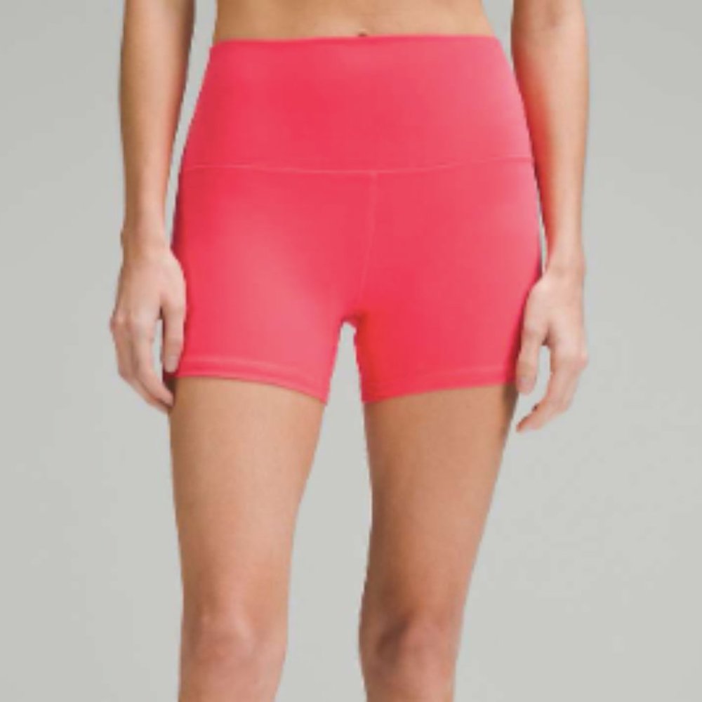 (2290-2291) NWT Lululemon Align High-Rise Short 4" in LIP GLOSS sizes 8/10 - Picture 3 of 5